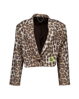 Alix The Label Ladies woves animal cropped blazer blazers 2602402565