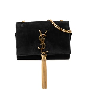 Pre-owned Small Suede Monogram Kate Tassel Crossbody