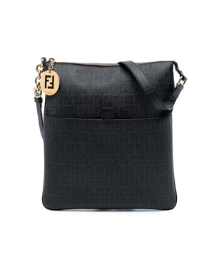 Tweedehands Zucchino Gecoat Canvas Charm Zip Crossbody