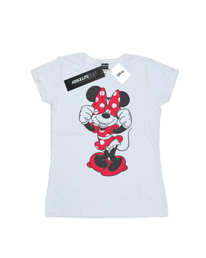 Disney Dames/Dames Minnie Mouse Boogogen Katoenen T-Shirt (Wit)