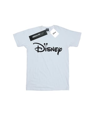Disney Jongens Mickey Mouse Hoofd Logo T-shirt (Wit)
