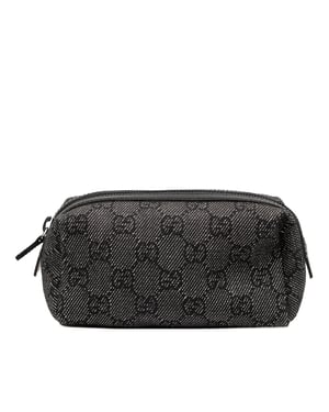 Begagnad Gg Denim Makeupväska