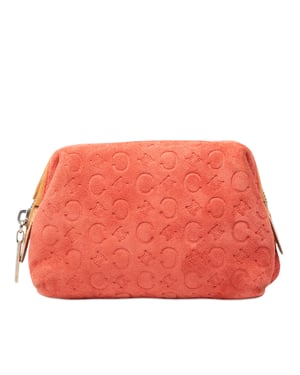 Pre-owned C Macadam Suede Pouch