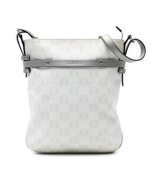 Pre-owned Anagram Coated Canvas Crossbody