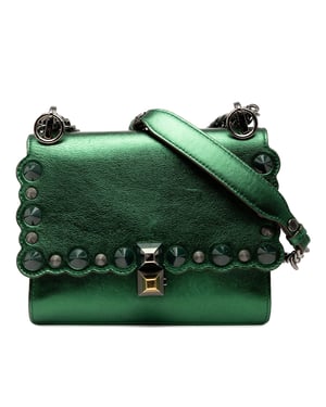 Pre-owned Small Leather Scalloped Kan I Crossbody
