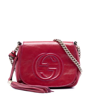 Pre-owned Small Patent Soho Chain Flap Crossbody
