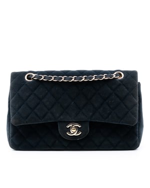 Pre-owned Medium Classic Velvet Double Flap