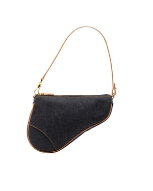Tweedehands Mini Denim Zadel Pochette