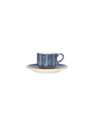 Bonna Espresso kopjes & schotel aura dusk porselein set van 6