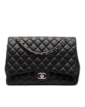 Pre-owned Maxi Classic Caviar Double Flap