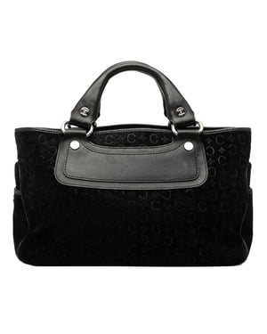Pre-owned C Macadam Suede Boogie Handbag