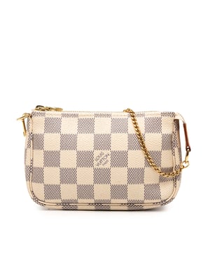 Pre-owned Damier Azur Mini Pochette Accessoires