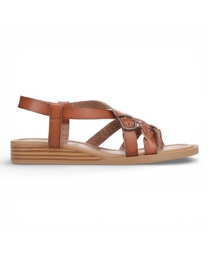 Blowfish Malibu Dames Scotch Tan Micro Wedge bandjes Sandals - April