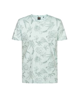 Petrol Industries Heren shirt m-1060-tsr618 6181 cool mint
