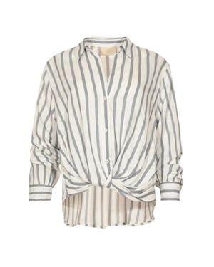 Maicazz Sense blouse-silver stripe