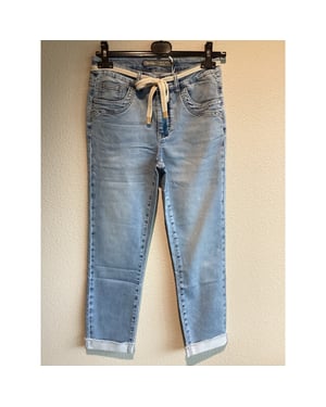 Geisha Helen slim fit blue denim