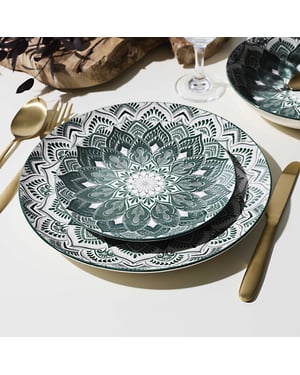 Luzzo ® madala serviesset 4 persoons 12-delig porselein -