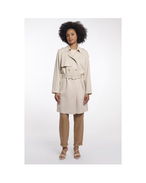 Rino & Pelle double breasted coat with belt elsje.7002621 9030 birch