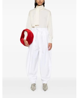 Aanpasbare Witte Broek met Tabelletjes