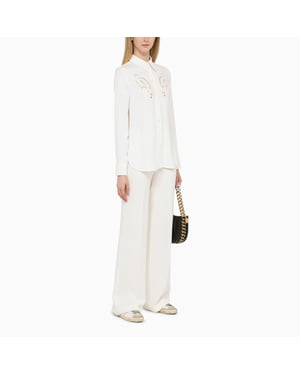 Brede Crème Broek