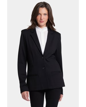 Classic Blazer Jacket in Ponte Knit | Zwart