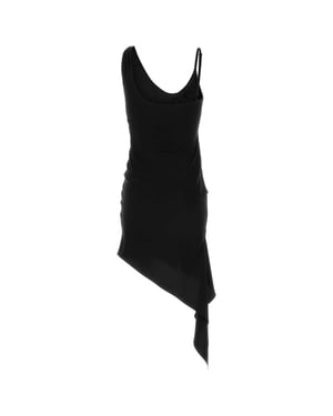 Svart Polyester Miniklänning