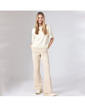 Corel Amsterdam Corel broek boa flare jacquard lurex-camel