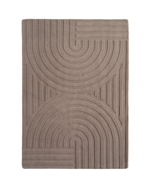 Muratap Japandi vloerkleed art hoogpolig scandinavisch design 3d-effect -