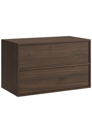 Badplaats Wastafel onderkast mali 80 cm bruin badkamerkast – hangend