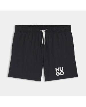 Men's Hugo Paolo Quick Dry Swim Shorts in Black