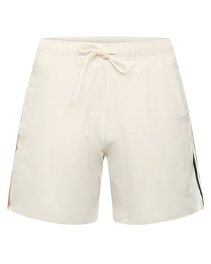 Men's Boss Iconic Logo Swim Shorts in White