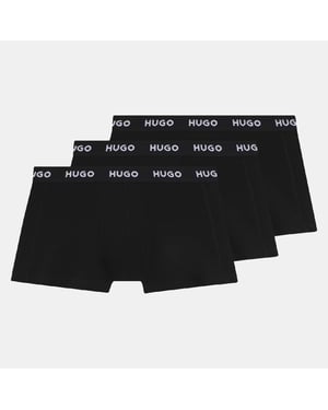 Herrars Hugo 3-pack med logobrand på midjeband i svart