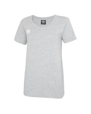 Umbro Dames/Dames Club Vrijetijds-T-shirt (Lichtgrijs mergel)