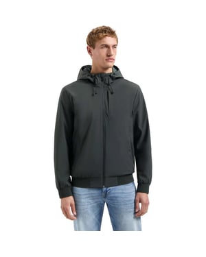 No Excess Jacket short fit hooded dark steel