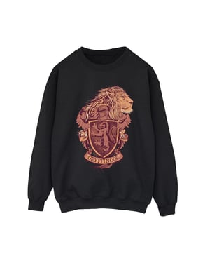 Harry Potter Dames/Dames Gryffindor Schets Crest Sweatshirt (Zwart)