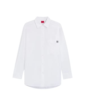 Hugo Dames Oversized Blouse (Wit)