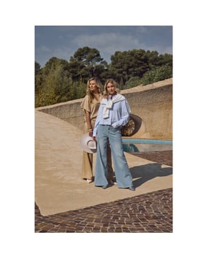 Nukus Nks09061 24 scarlet pants bleached denim