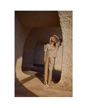 Nukus Nks09059 9 rubi pants shiny sand