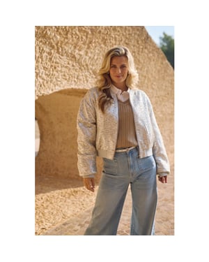 Nukus Nks13096 374 babette bomber silver/camel
