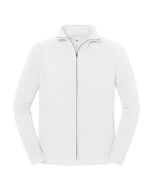 Fruit of the Loom Unisex Adult Iconic Premium Sweat Jacket (Wit)