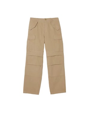 Lacoste Dames Rechthoekige Cargo Broek (Beige)