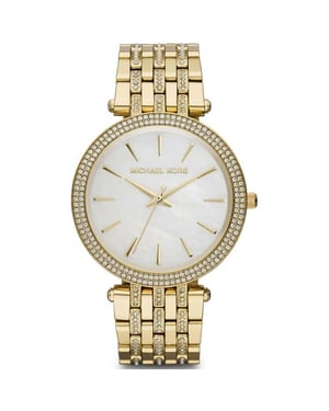 Michael Kors MK3219 Darci Goudstalen Vrouwenhorloge met Parelmoer Wijzerplaat