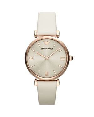 Emporio Armani AR1769 Gianni T-Bar 32 mm Beige Dameshorloge