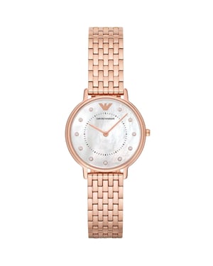Emporio Armani AR11006 Roze Gouden Dameshorloge