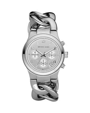 Michael Kors Runway Twist MK3149 Dames RVS Chronograaf Horloge 38 mm