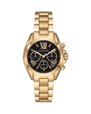 Michael Kors Bradshaw MK6959 36mm Gouden RVS Dames Chronograaf Horloge