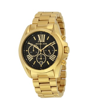 Michael Kors Bradshaw MK5739 Dames Chronograaf Horloge 43mm Goudkleurig