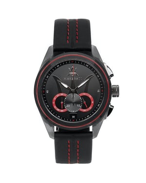 Maserati R8871612023 Traguardo Chronograaf Zwarte Wijzerplaat Herenhorloge