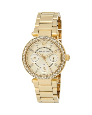 Michael Kors MK6056 Parker Chronograaf 33mm Gouden Roestvrijstalen Dameshorloge