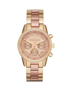 Michael Kors MK6475 Ritz Two-Tone 37mm Ladies Chronograph Watch